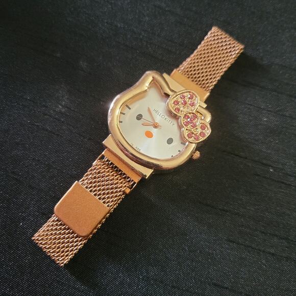 Hello Kitty Sanrio rose gold adjustable magnetic watch - Picture 1 of 4